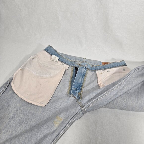 Vintage LEVI'S 527 Low Boot Cut Trash Yellowstone Heavy Duty Jeans Size W33 L32. - Picture 10 of 17